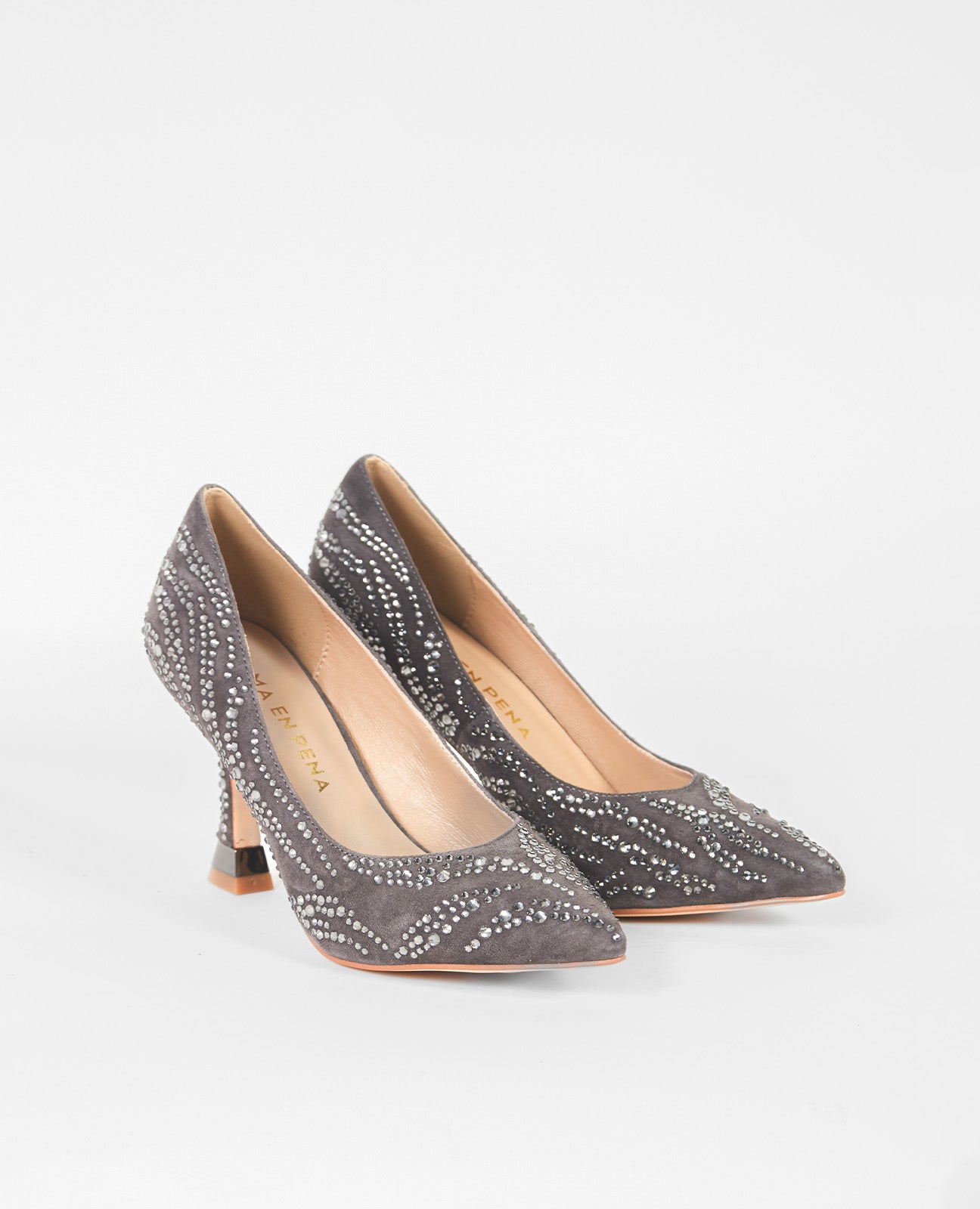 ZAPATO TACÓN BRILLOS