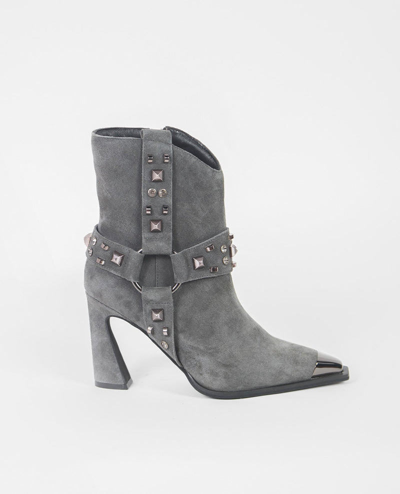 BOTÍN TACHAS METALIZADO