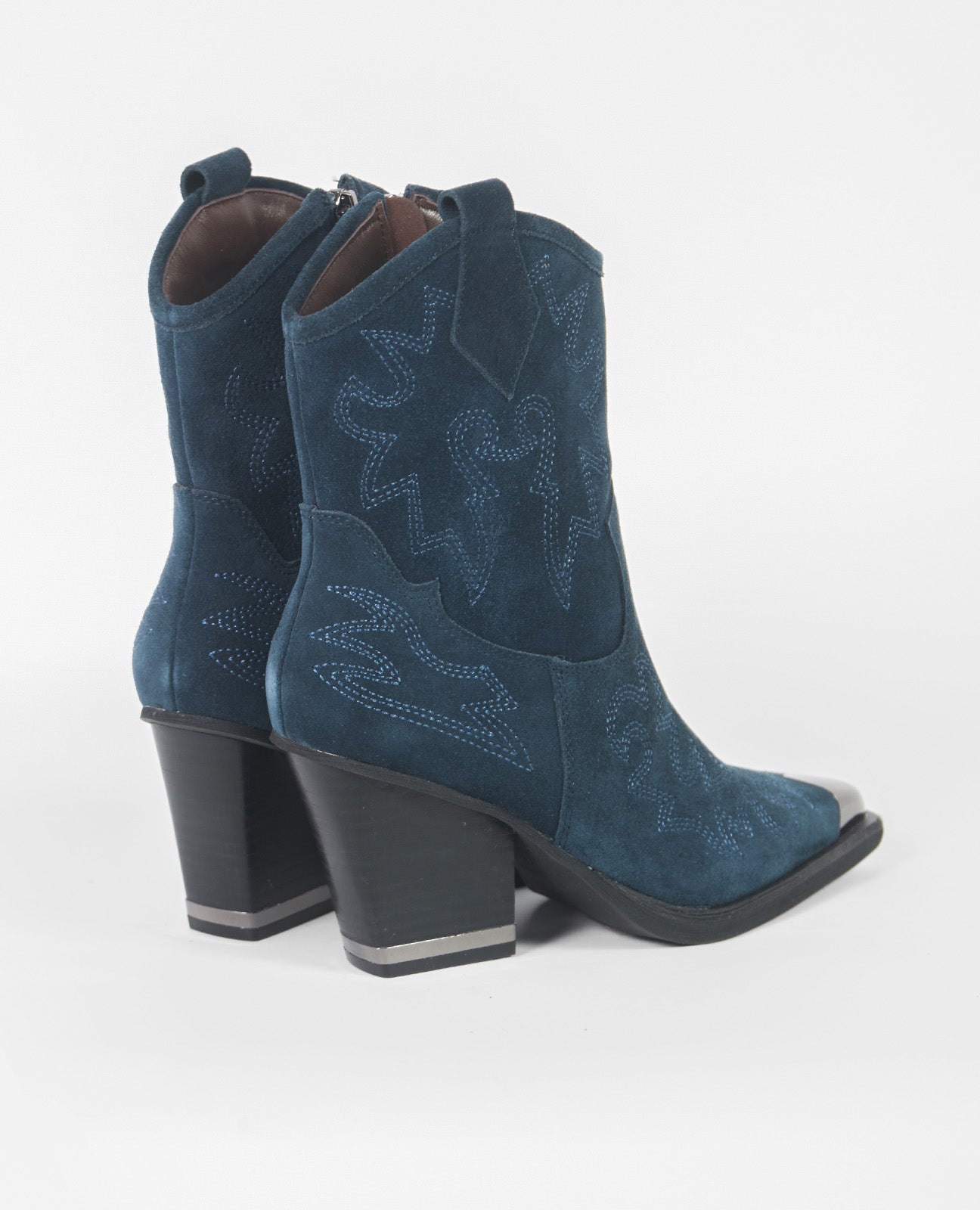 BOTÍN COWBOY PUNTERA METALIZADA